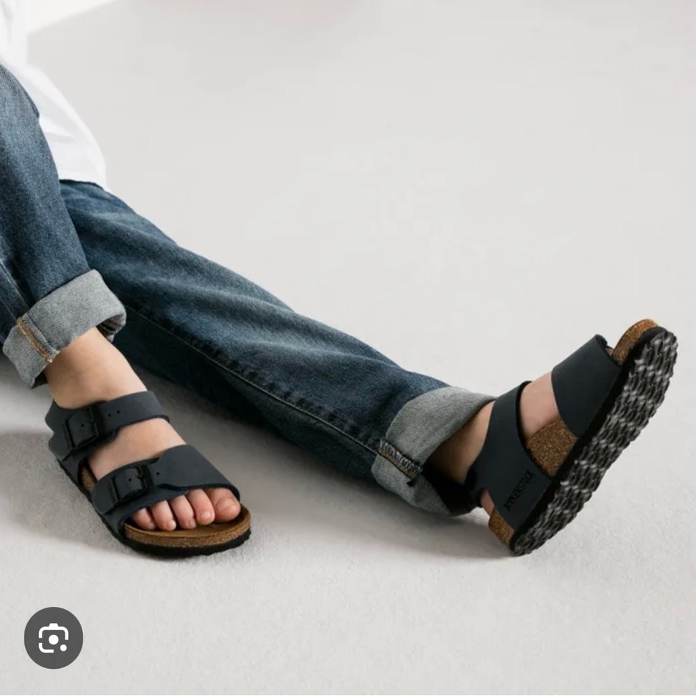 Kids  Birkenstock Milano Sandal black